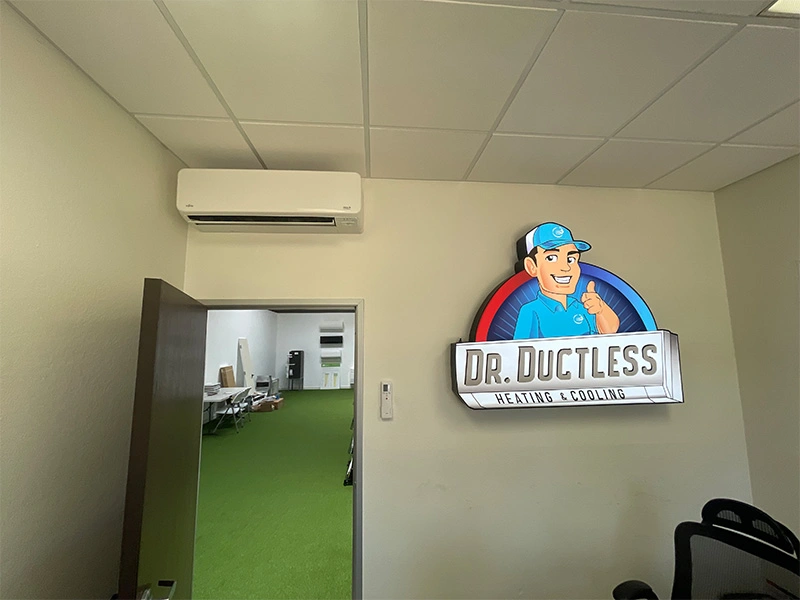 Dr. Ductless Heating and cooling Logo