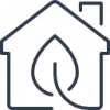 Icon grey net zero home | Dr. Ductless Heating & cooling